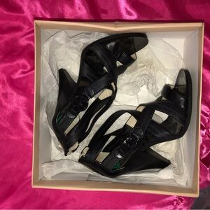 MICHAEL Michael Kors Black Strappy Heels